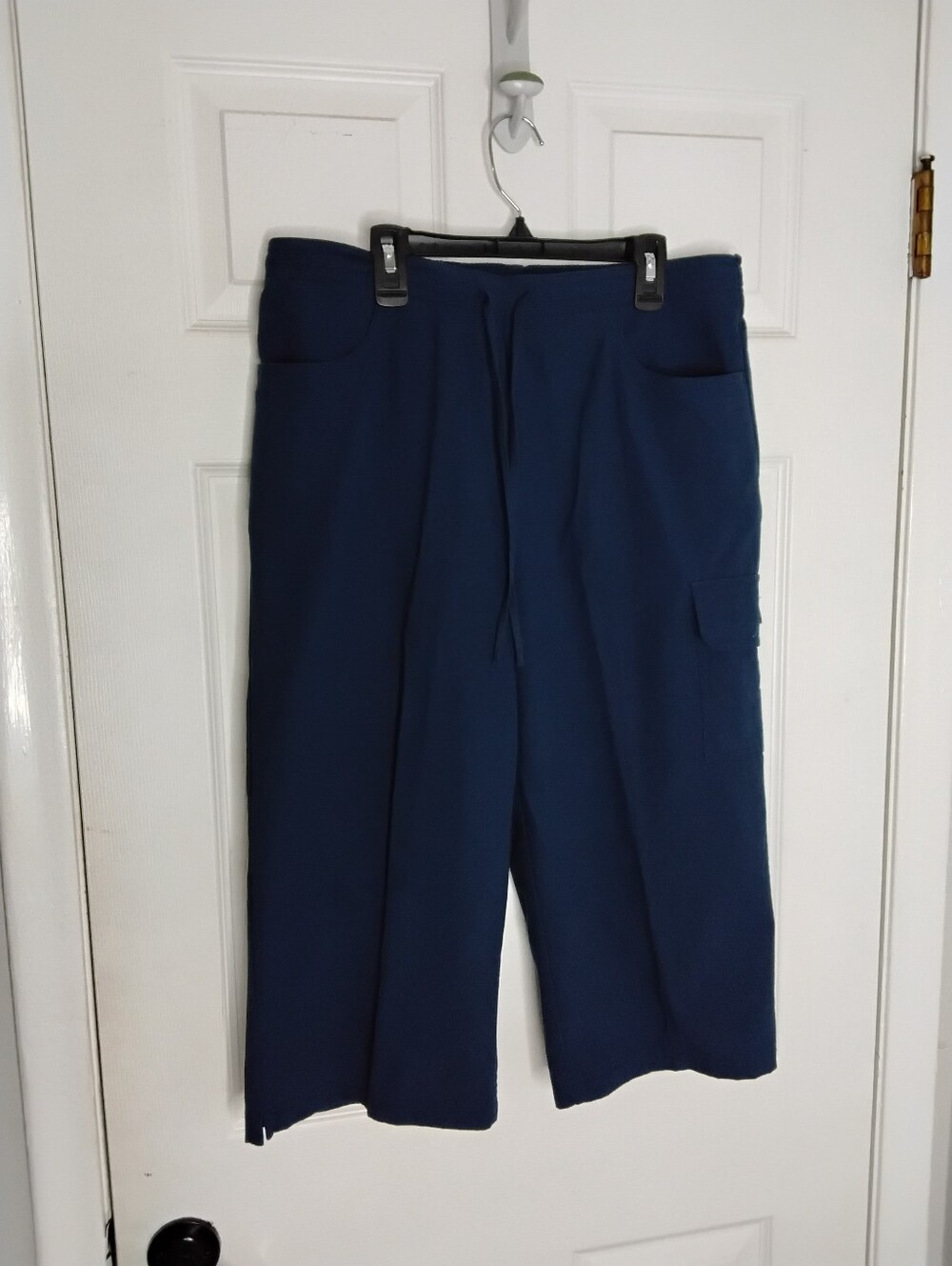 Navy Blue Drawstring Casual Pants